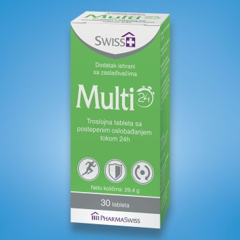 MULTIVITAMIN TABLETE SA PRODUŽENIM OSLOBAĐANJEM SWISS+ MULTIVITAMIN TABLETE SA PRODUŽENIM OSLOBAĐANJEM SWISS+